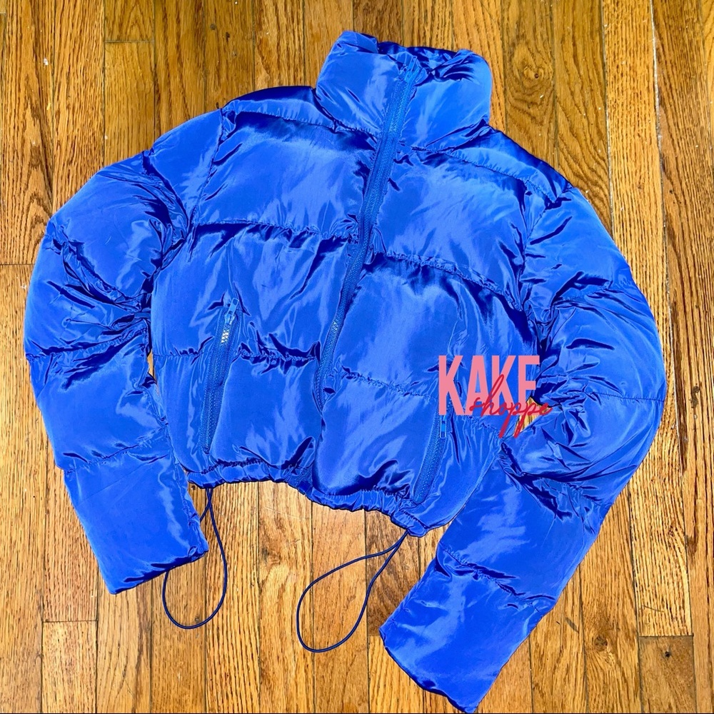 Kake Shoppe - Bubble Puffer Crop Bomber Jackets